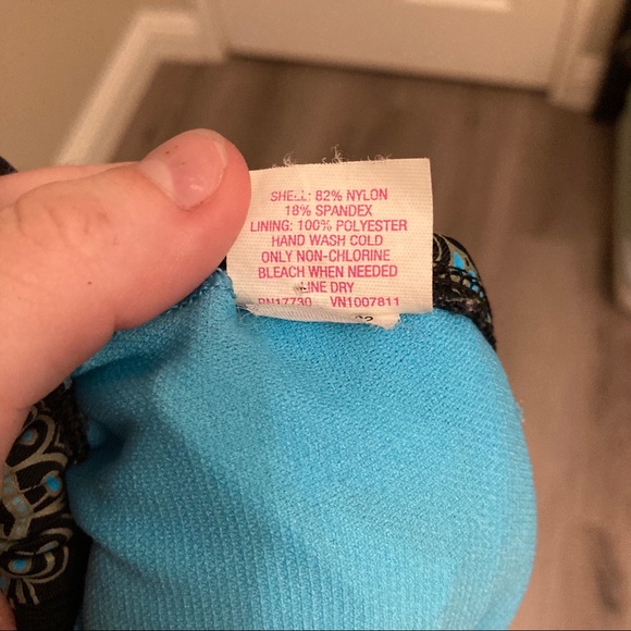 Turquoise accent bikini top - Picture 4 of 4